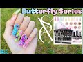 Trying SXC Cosmetics Butterfly Series Poly Nail Gel Kit | Paper Nail Forms & Jelly Polygel Nail Art