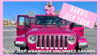 MY BARBIE JEEP | 2022 Jeep Wrangler Unlimited Sahara; Limited Edition Tuscadero Pink Tour