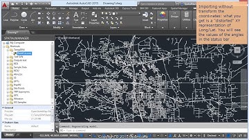 Geodesic and projected from OpenStreetMap and Google Earth (AutoCAD) - Spatial Manager™ (SR)