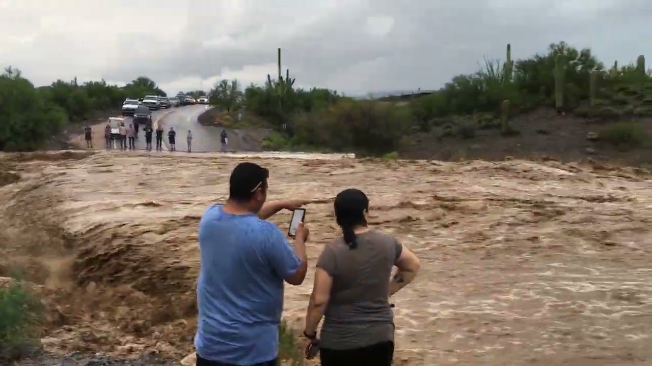Galloway Wash Flood August 2021 YouTube