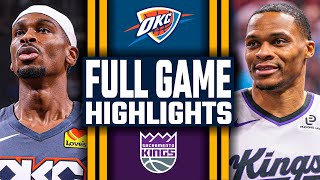 Oklahoma City Thunder Vs Sacramento Kings - Full Game Highlights November 19, 2025 Nba Season