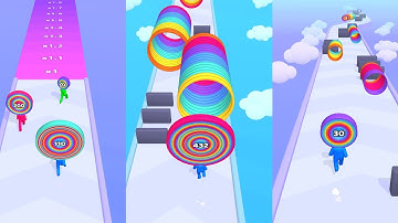 Layer Man - ASMR GAMEPLAY (Level Up Big Head Man Run)