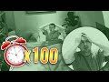 100 ALARM CLOCKS PRANK ON CALLUX (HE DIDN'T SLEEP)