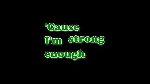 Strong Enough Lyric Video version - Lyric Video performance video thumbnail