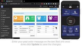 Customize Post Order Message screenshot 5