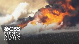 Warehouse fire spews potentially toxic smoke in California