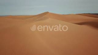 Aerial View On Sand Dunes In Sahara Desert, Africa Stock Footage - Envato Elements