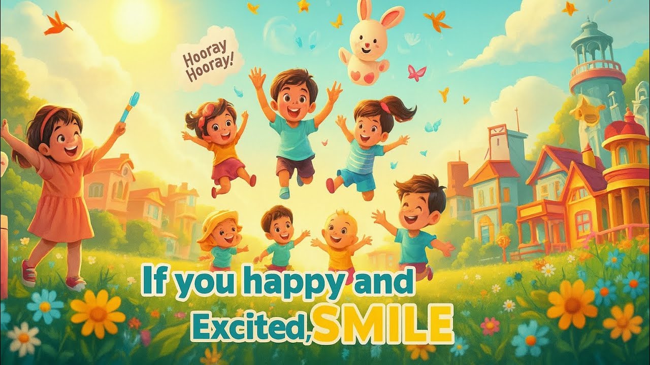 If you happy and Excited, Smile | Nursery rhyme | Kids Music - YouTube