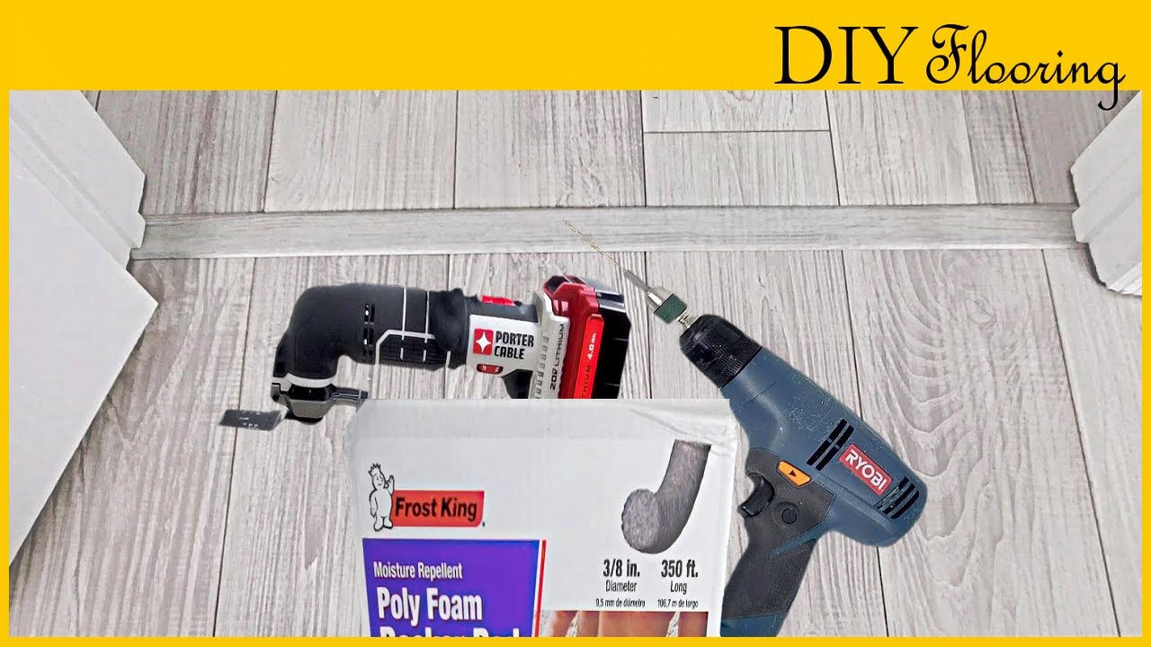 HowTo Install Transitions Laminate Hardwood Flooring Closet Doorway