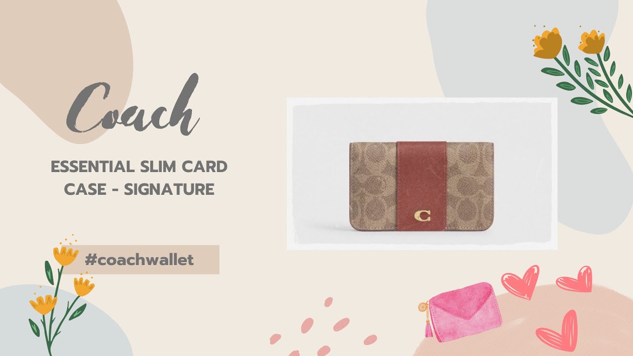 Unboxing COACH Essential Slim Card Case | Signature Collection