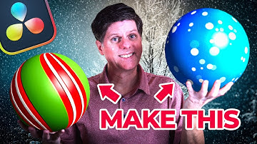 CRAZY Christmas/Holiday Animated Balls / Davinci Resolve Fusion Tutorial
