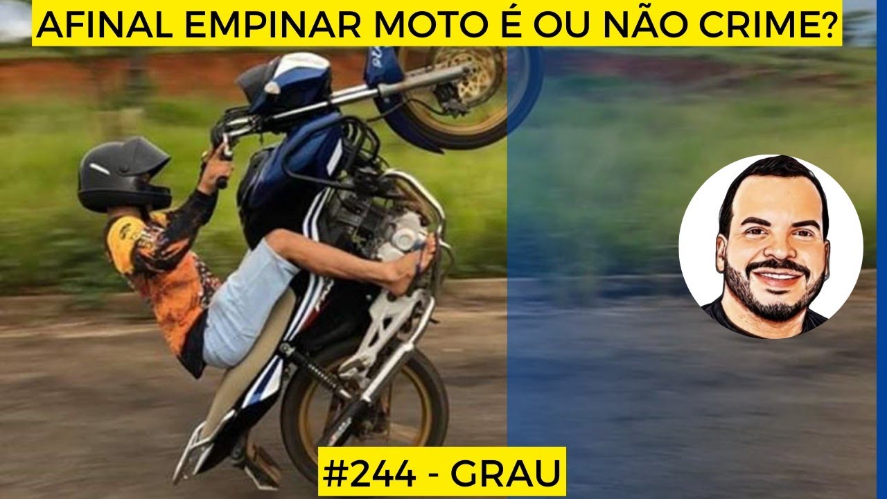 É proibido dar grau na moto? Veja o que diz o Art 244