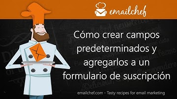 [ES] Cómo crear campos predeterminados y agregarlos a un formulario de suscripción