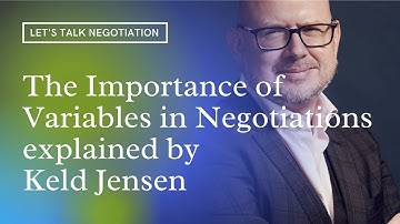 The importance of Variables in negotiations