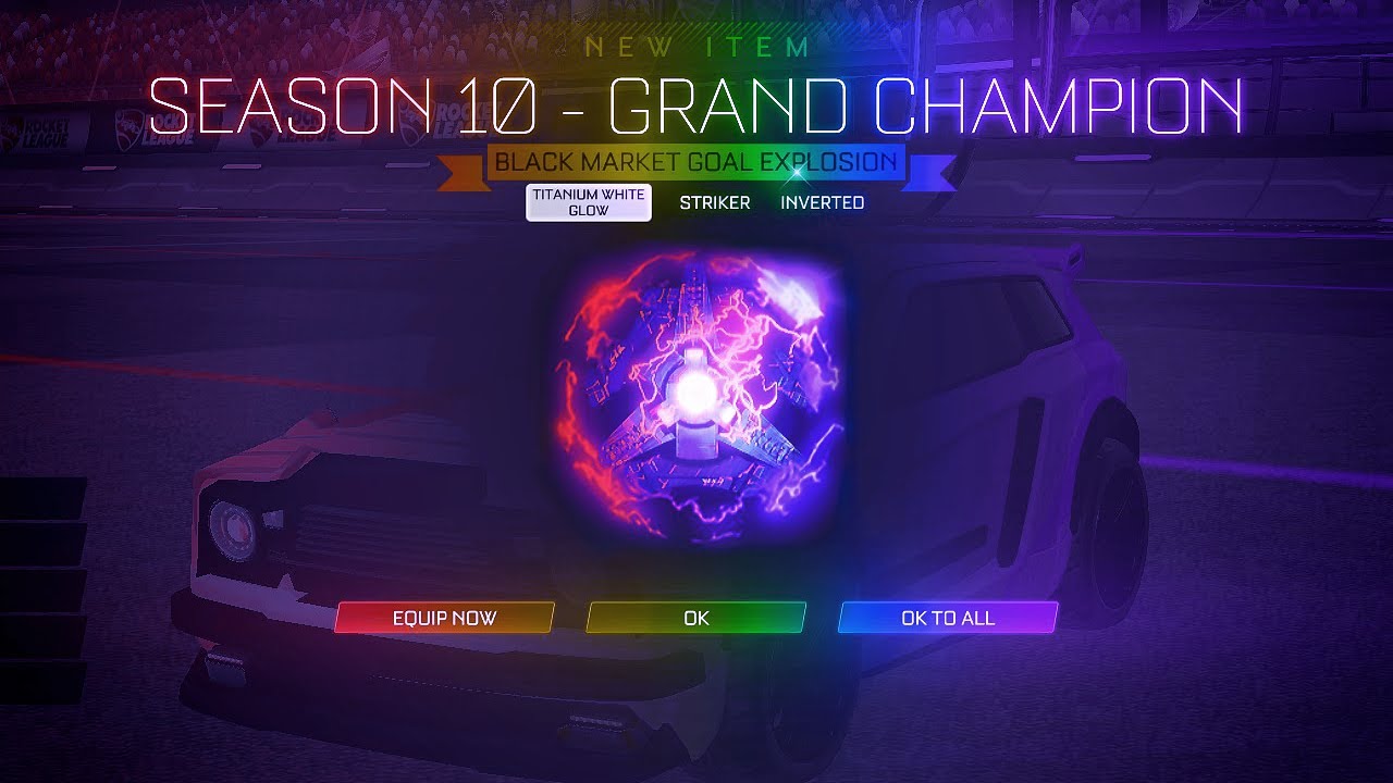 PLAYING ROCKET LEAGUE WITH THE SEASON 10 GRAND CHAMPION GOAL EXPLOSION!