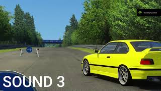 [Assetto Corsa] 3 variation sound mods for the BMW M3 E36