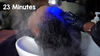 She Couldn’t Believe the Results 😍 | Heavenly Silk Press Spa for Natural Hair (Start to Finish)