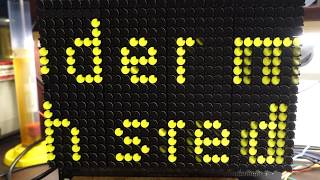 Flip-Dot Lauftext mit Arduino Nano