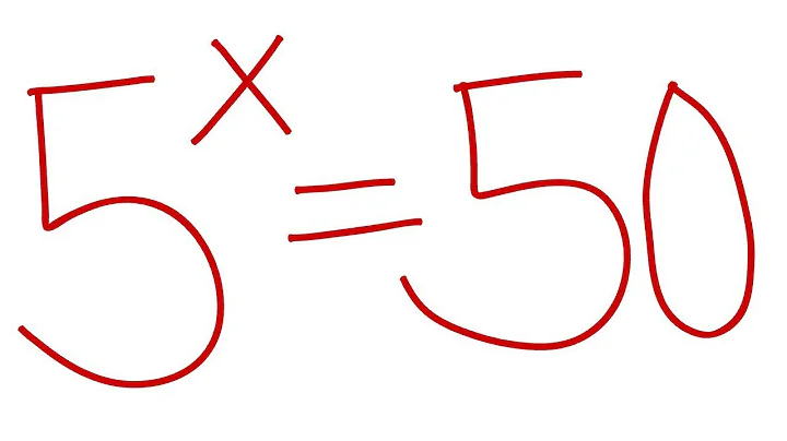 USA 🇺🇸 CAN YOU SOLVE THIS EXPONENTIAL EQUATION 5^X = 50 ?