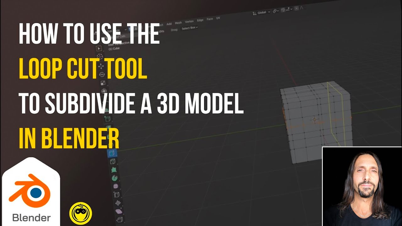 Blender tip how to use the loop cut tool to subdivide a 3d model as