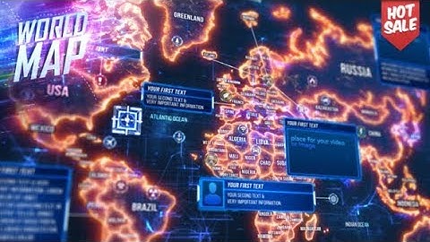 World Map (After Effects template)