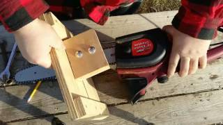 Amazing Jig turns Chainsaw into an Accurate Beam Saw. Use this baseplate jig attached to a chainsaw to cut accurate angles and 
