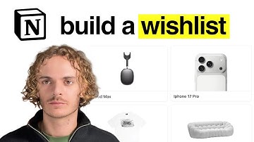 This Wishlist Will Blow Your Mind   - Learn How To Build Notion Templates (Beginner Friendly)