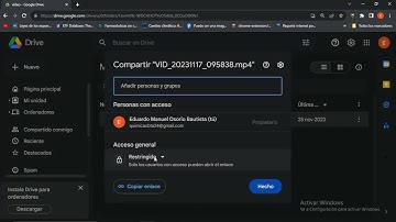 Como SUBIR vídeos a GOOGLE Drive y compartir el LINK