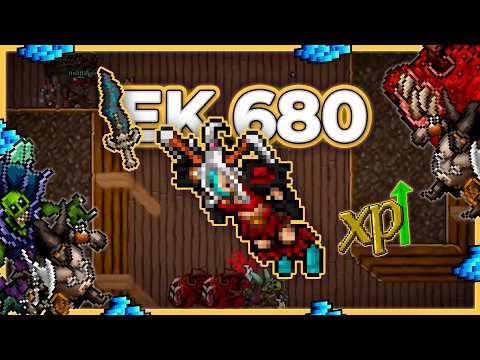 EK 680 Hunt Solo Grounds of Damntion (DT Seal) 5.4kk/h Raw + 1.8kk Profit - Tibia Hunt [15.24]