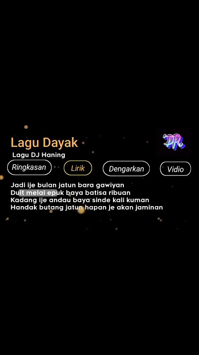 Lirik DJ Haning Dayak sound krisna | DJ_RYU