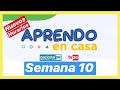 NUEVOS HORARIOS 🔴 SEMANA 10 APRENDO EN CASA - 8,9,10,11,12 de Junio