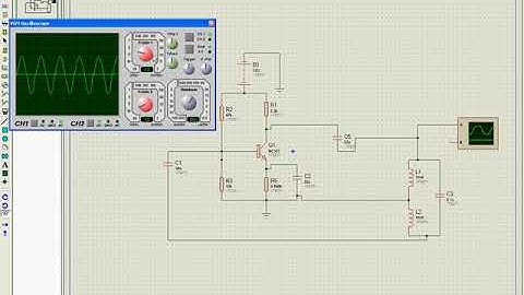 Hartley oscillator Using Proteus Software