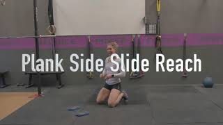 Plank Side Slide Reach