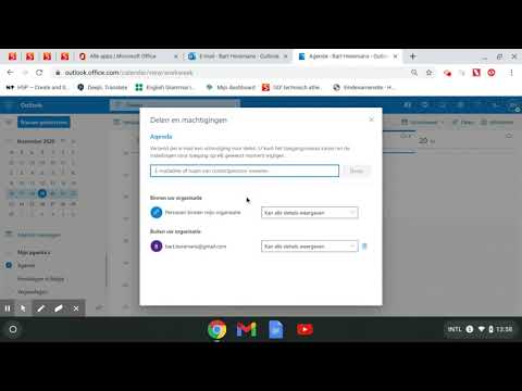 Agenda delen in Outlook Office 365
