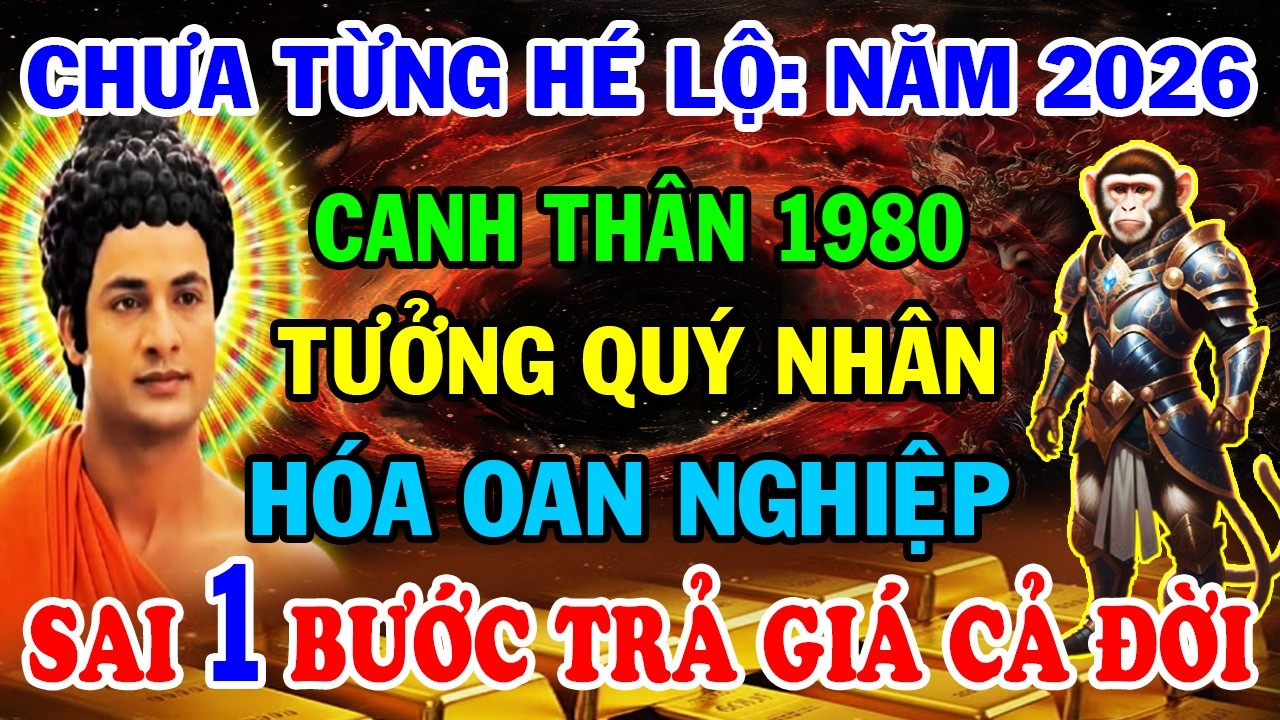 Chấn Động 2026: Canh Thân 1980 Ngỡ Quý Nhân Hóa Oan Nghiệp Sai Một Bước Trả Giá Cả Đời