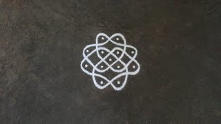 Small Kambi Kolam 4 Dots Ku Kolam Episode 1 Step By Step Tutorial Sathyaselva Arts