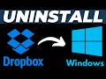 How to Uninstall Dropbox on Windows Laptop or PC