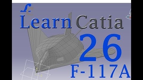 Learn catia V5 Tutorials for beginners |F-117a NightHawk|Aircraft