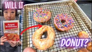 Two ingredient donuts (aunt Jemima hack)