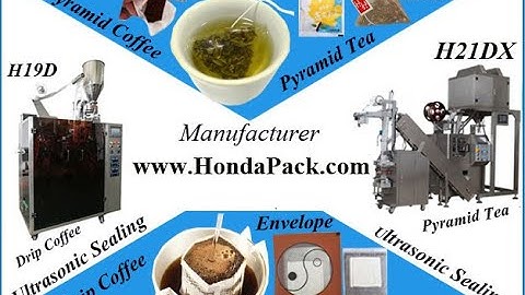 C28DX Pyramid/Flat Nylon Tea Bag Packing Machine with outer envelope