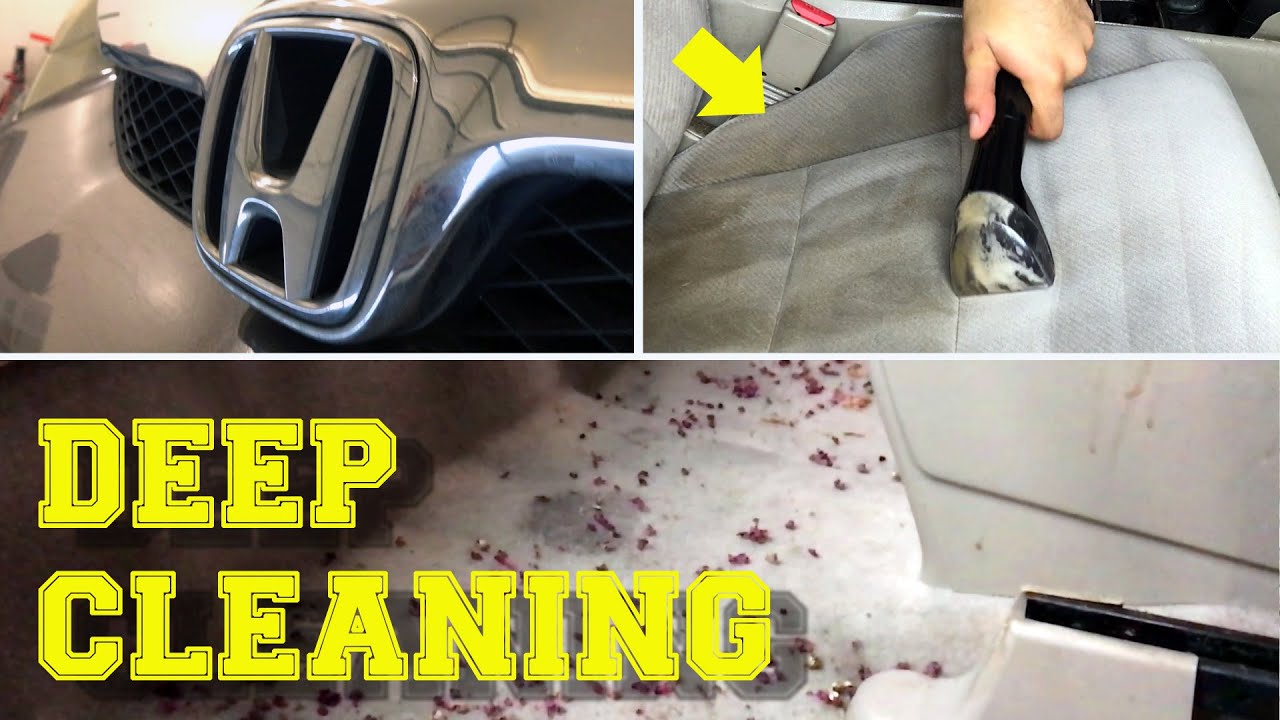Deep Cleaning a DIRTY Honda Civic! Nasty Carpet Cleaning & Satisfying