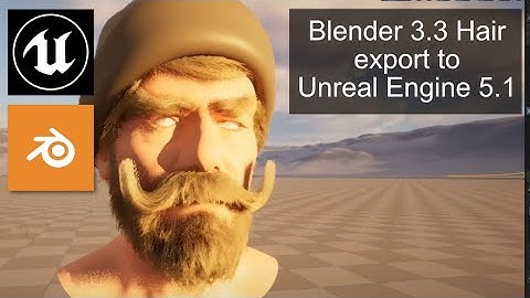 Export Hair Groom from Blender 3.3 to Unreal Engine 5.1 with Send to Unreal 2.2.0 plugin.