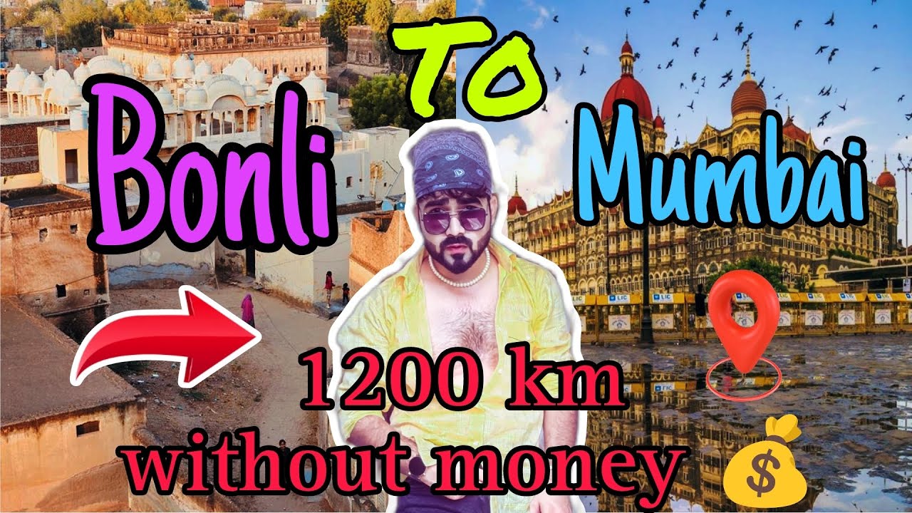 1200 km without money 💰🤑 // Bonli To Mumbai // Faraj vlogs // Faraj ...