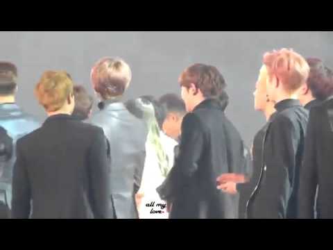 151230 가요대축제 종인이, 준면이, 찬열이랑 포옹하는 세훈이♡ 예뻐 EXO SEHUN