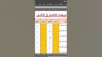 الاكسل | ادراج مربع الاختيار بطريقة سحرية في الاكسل