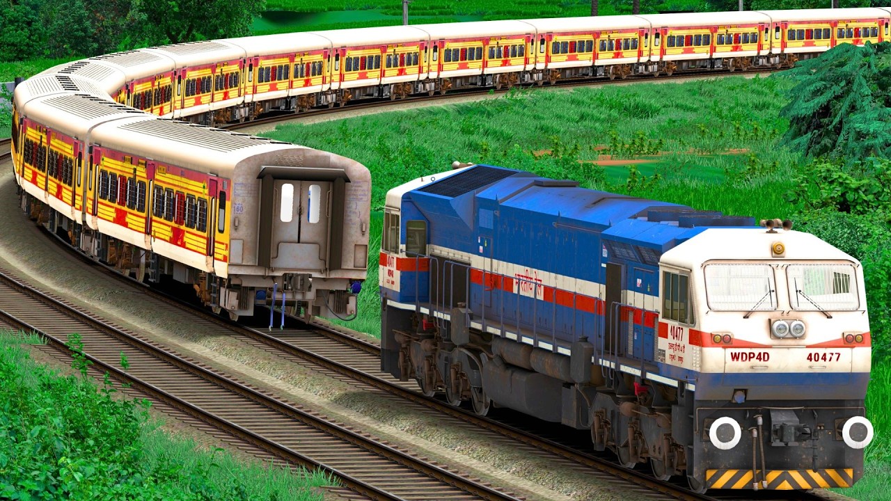 WDP4D SHUNT ANTYODAYA EXPRESS TRAIN | BUMPY RAILROAD | Train Simulator | Railwork | NTG GAMING