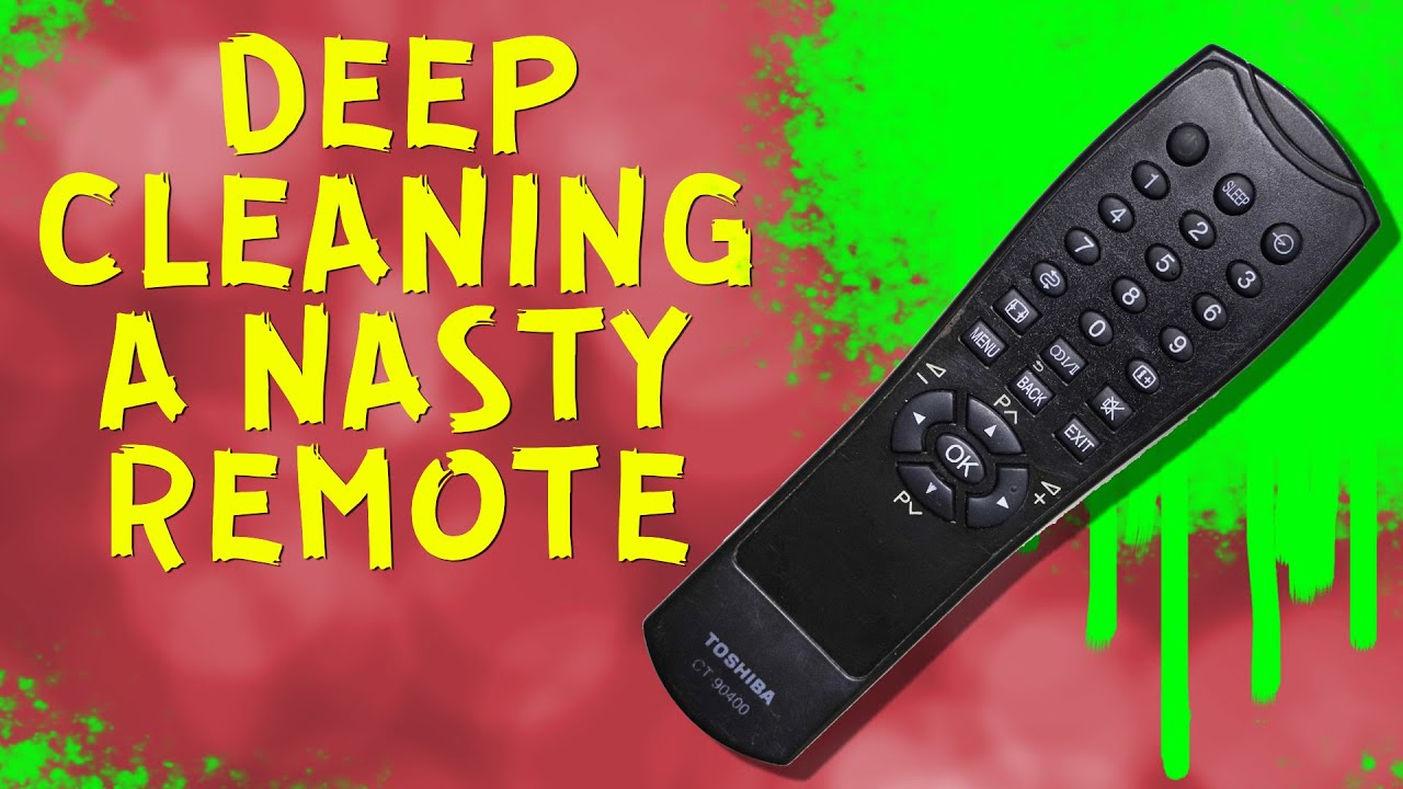 How to Deep Clean a Remote Control YouTube