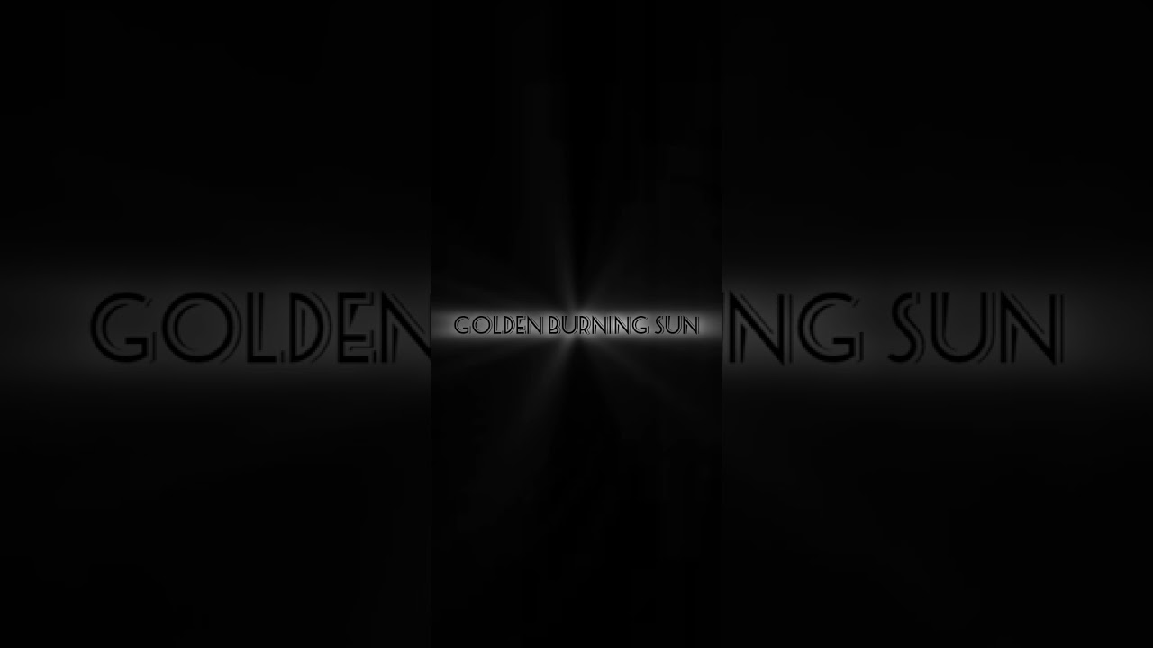Golden burning sun 
