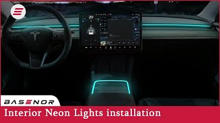 Tesla Model 3 Model Y interior Light install | BASENOR