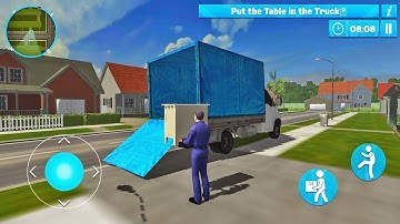 Transporting Furniture in House Moving Truck - House Movers Job Simulator - Android Gameplay